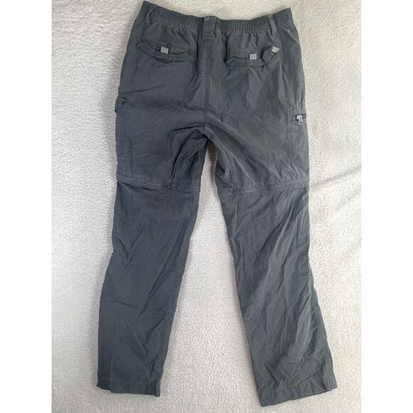 Eddie Bauer Pants Mens Large 31x34 Gray Relaxed Straight Leg Convertible Stretch - Picture 2 of 16